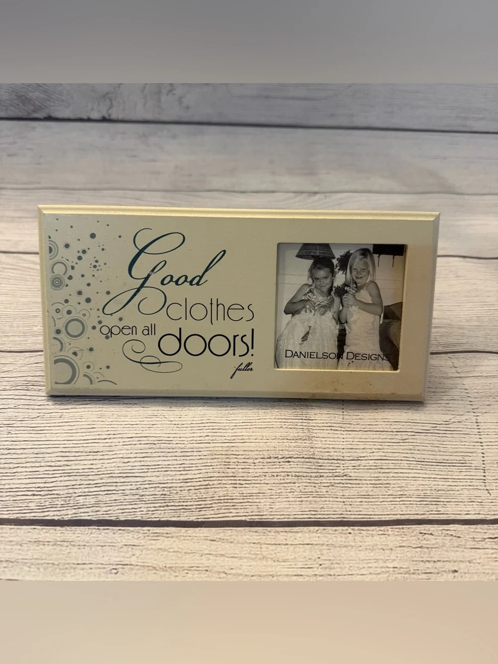 Cream Picture Frame with Inspirational Quote